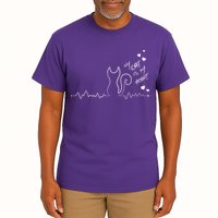 My Cat Is My heart Pulse Tall T-Shirt