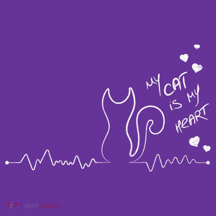 My Cat Is My heart Pulse Magnet
