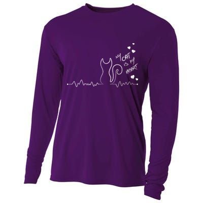 My Cat Is My heart Pulse Cooling Performance Long Sleeve Crew