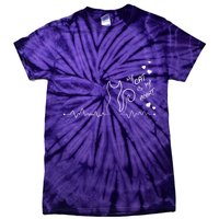 My Cat Is My heart Pulse Tie-Dye T-Shirt