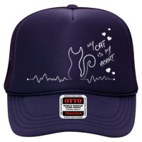 My Cat Is My heart Pulse Hat