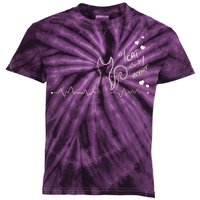 My Cat Is My heart Pulse Kids Tie-Dye T-Shirt