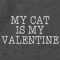 My Cat Is My Valentine Vector Backpack