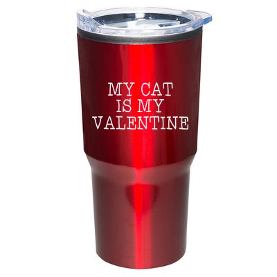 My Cat Is My Valentine Tumbler