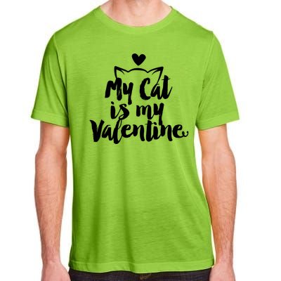 My Cat Is My Valentine Funny Cute Adult ChromaSoft Performance T-Shirt