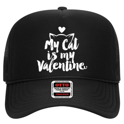 My Cat Is My Valentine Funny Cute Trucker Hat