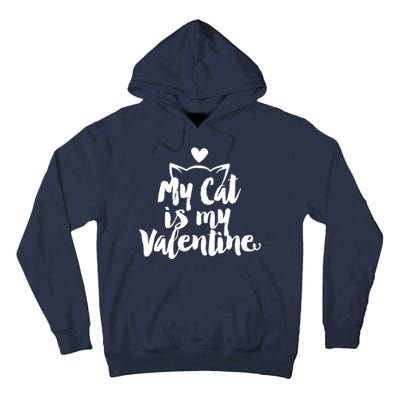 My Cat Is My Valentine Funny Cute Tall Hoodie