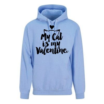 My Cat Is My Valentine Funny Cute Unisex Surf Hoodie