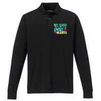 My Class Is Full Of Sweet Hearts Performance Long Sleeve Polo