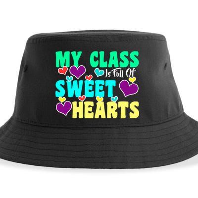 My Class Is Full Of Sweet Hearts Sustainable Bucket Hat