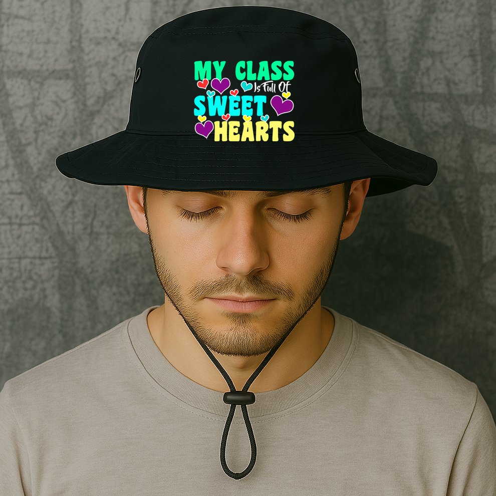 My Class Is Full Of Sweet Hearts Bucket Hat