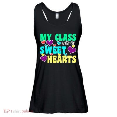 My Class Is Full Of Sweet Hearts Ladies Essential Flowy Tank