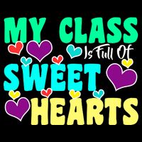 My Class Is Full Of Sweet Hearts 16 in Basic Backpack