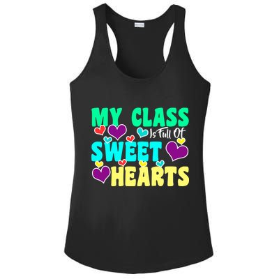 My Class Is Full Of Sweet Hearts Ladies PosiCharge Competitor Racerback Tank