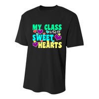 My Class Is Full Of Sweet Hearts Youth Performance Sprint T-Shirt