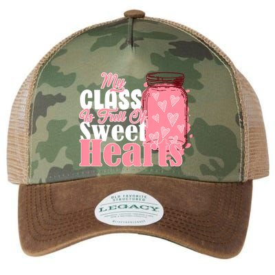 My Class Is Full Of Sweet Hearts Valentine's Day Legacy Tie Dye Trucker Hat