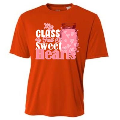 My Class Is Full Of Sweet Hearts Valentine's Day Cooling Performance Crew T-Shirt