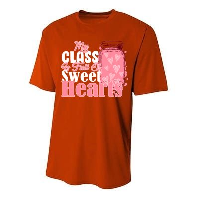 My Class Is Full Of Sweet Hearts Valentine's Day Performance Sprint T-Shirt