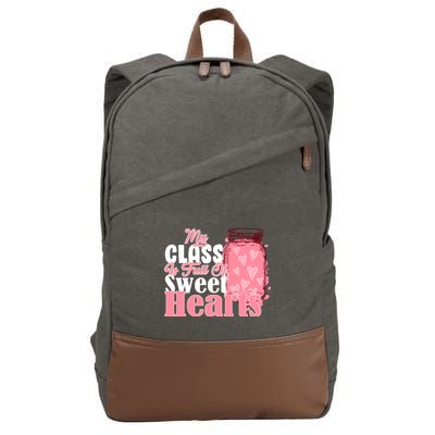 My Class Is Full Of Sweet Hearts Valentine's Day Cotton Canvas Backpack