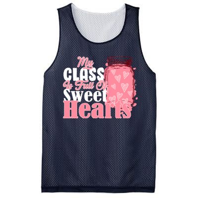 My Class Is Full Of Sweet Hearts Valentine's Day Mesh Reversible Basketball Jersey Tank