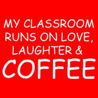 My Classroom Runs On Love Laughter Coffee  USA-Made Doggie Bandana