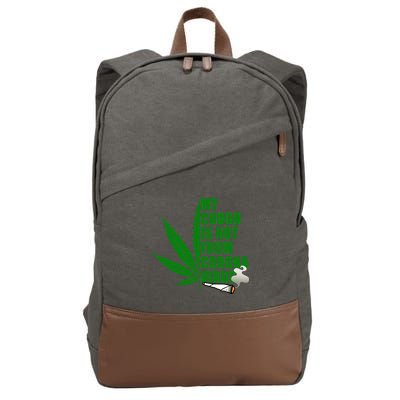 My Cough Is Not From Corona Virus Cotton Canvas Backpack