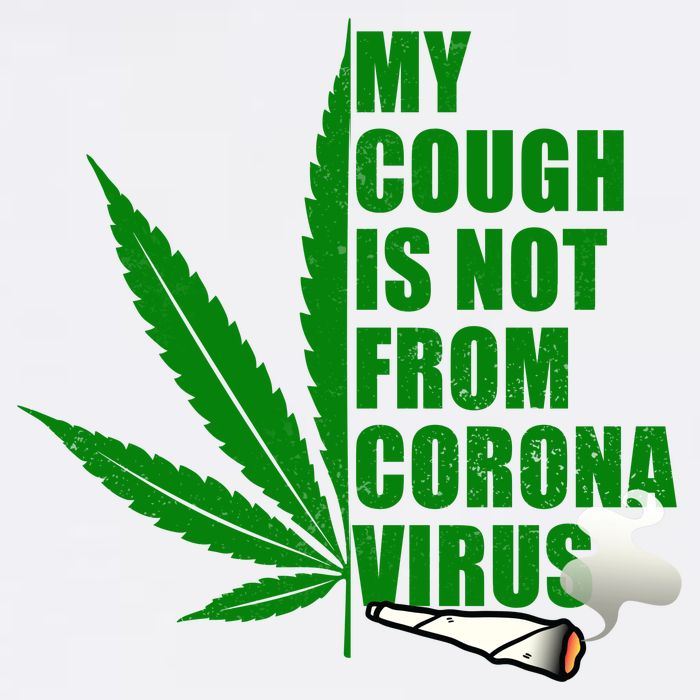 My Cough Is Not From Corona Virus Garment-Dyed Sweatshirt