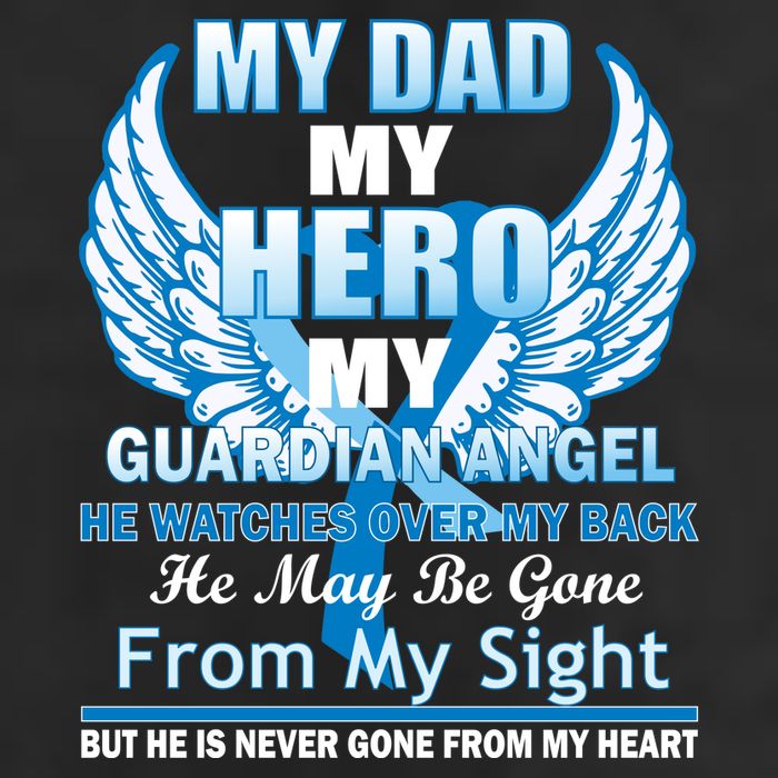 My Dad Hero Guardian Angel Never Gone From My Heart Microfiber Hand Towel