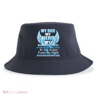 My Dad Hero Guardian Angel Never Gone From My Heart Sustainable Bucket Hat