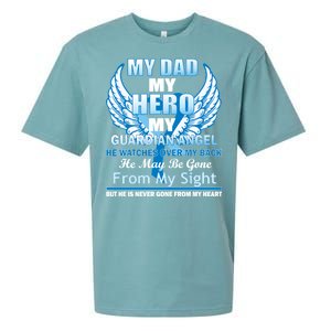 My Dad Hero Guardian Angel Never Gone From My Heart Sueded Cloud Jersey T-Shirt