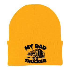 My Dad Is A Trucker Cute Knit Cap Winter Beanie