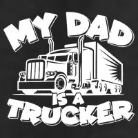 My Dad Is A Trucker Cute 7 Panel Mesh Trucker Snapback Hat