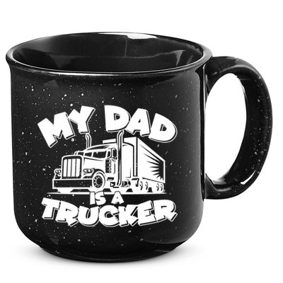 My Dad Is A Trucker Cute 15oz Campfire Ceramic Mug
