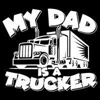 My Dad Is A Trucker Cute 16 in Basic Backpack