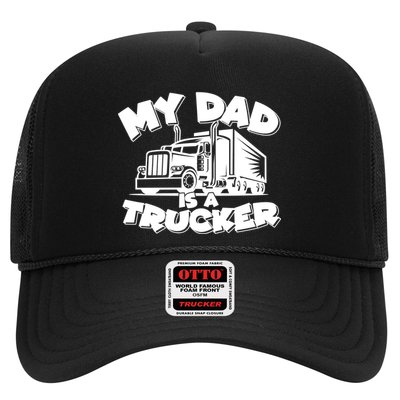 My Dad Is A Trucker Cute Trucker Hat