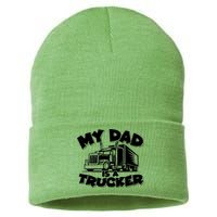 My Dad Is A Trucker Cute Sustainable Knit Beanie