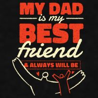 My Dad Is My Best Friend And Always Will Be Ladies PosiCharge Tri-Blend Wicking Tank