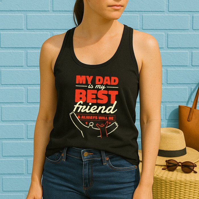 My Dad Is My Best Friend And Always Will Be Womens Tank Top