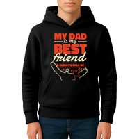 My Dad Is My Best Friend And Always Will Be Kids Hoodie