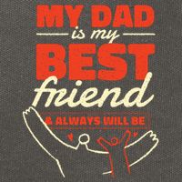 My Dad Is My Best Friend And Always Will Be Cotton Canvas Backpack