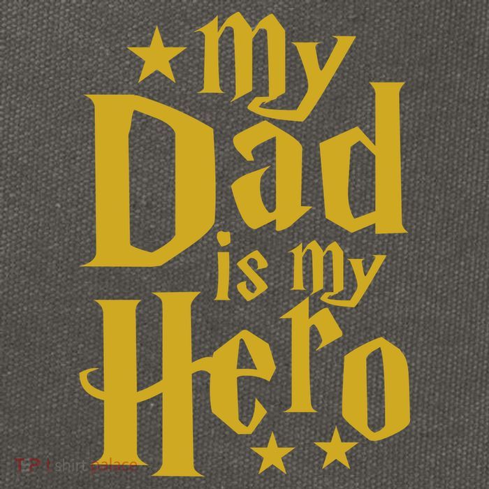 My Dad Is My Hero  Cotton Canvas Backpack
