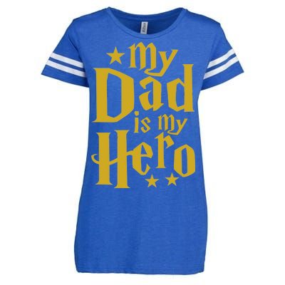 My Dad Is My Hero  Enza Ladies Jersey Football T-Shirt