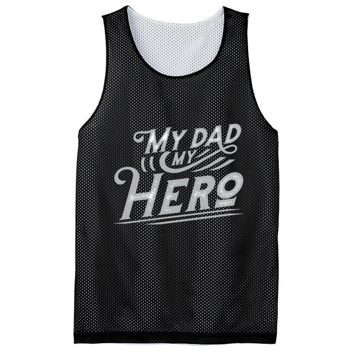 My Dad My Hero Mesh Reversible Basketball Jersey Tank