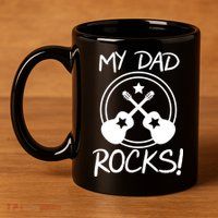 My Dad Rocks 11oz C Handle Ceramic Mug