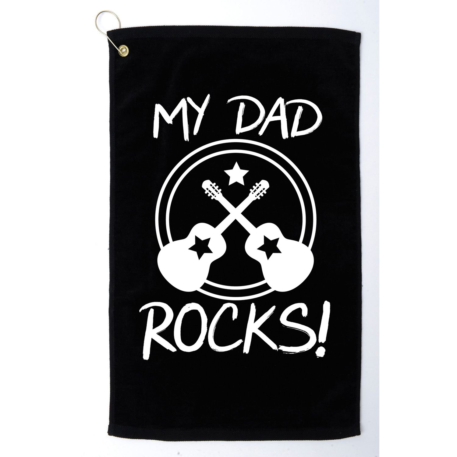 My Dad Rocks Golf Towel