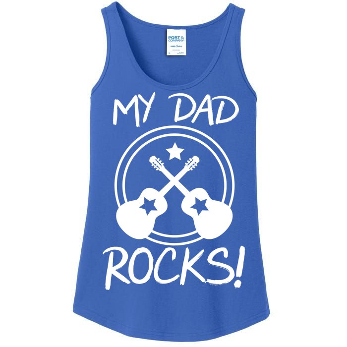 My Dad Rocks Ladies Essential Tank