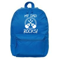 My Dad Rocks 16 in Basic Backpack
