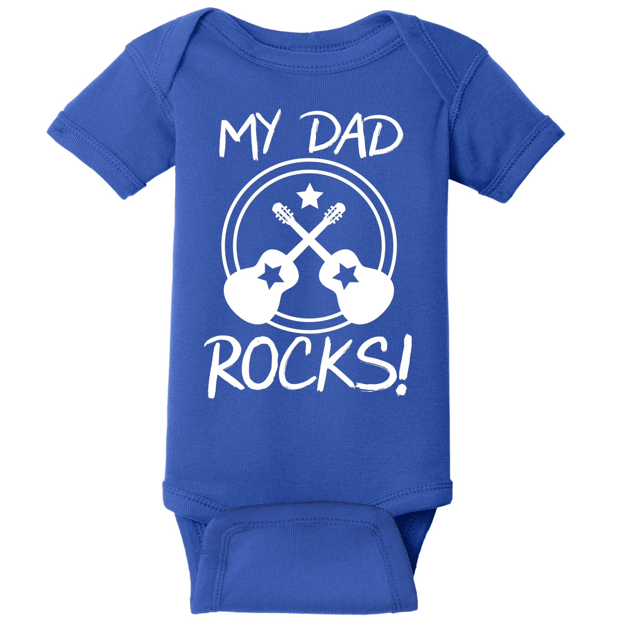 My Dad Rocks Baby Bodysuit