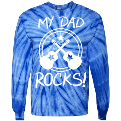 My Dad Rocks Tie-Dye Long Sleeve Shirt