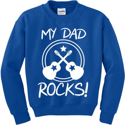 My Dad Rocks Kids Sweatshirt